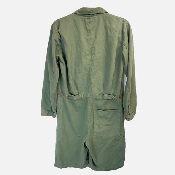 Xirena Hartley Utility Long Sleeve Romper Surplus Green Military Small - Picture 5 of 5